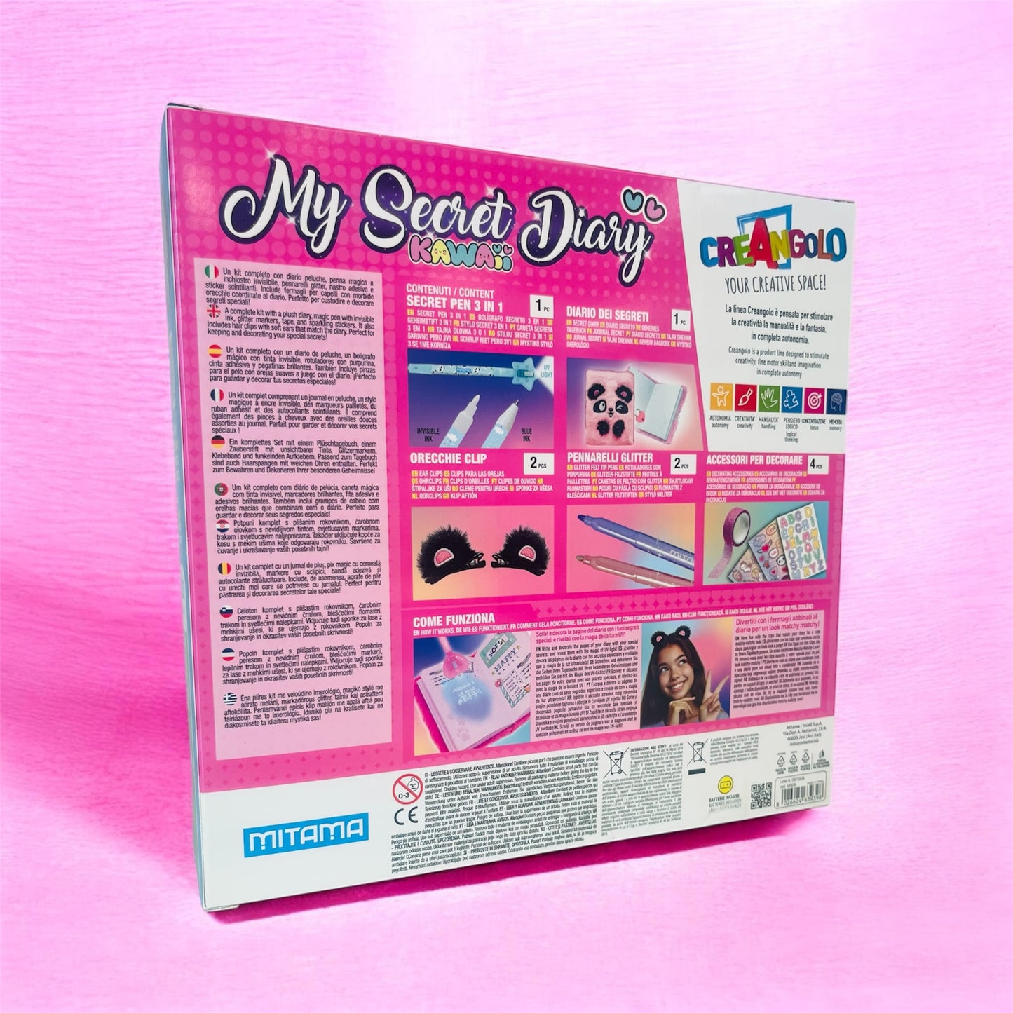 My Secret Diary Kawaii Mitama – Kit Creativo Diario Segreto con Accessori