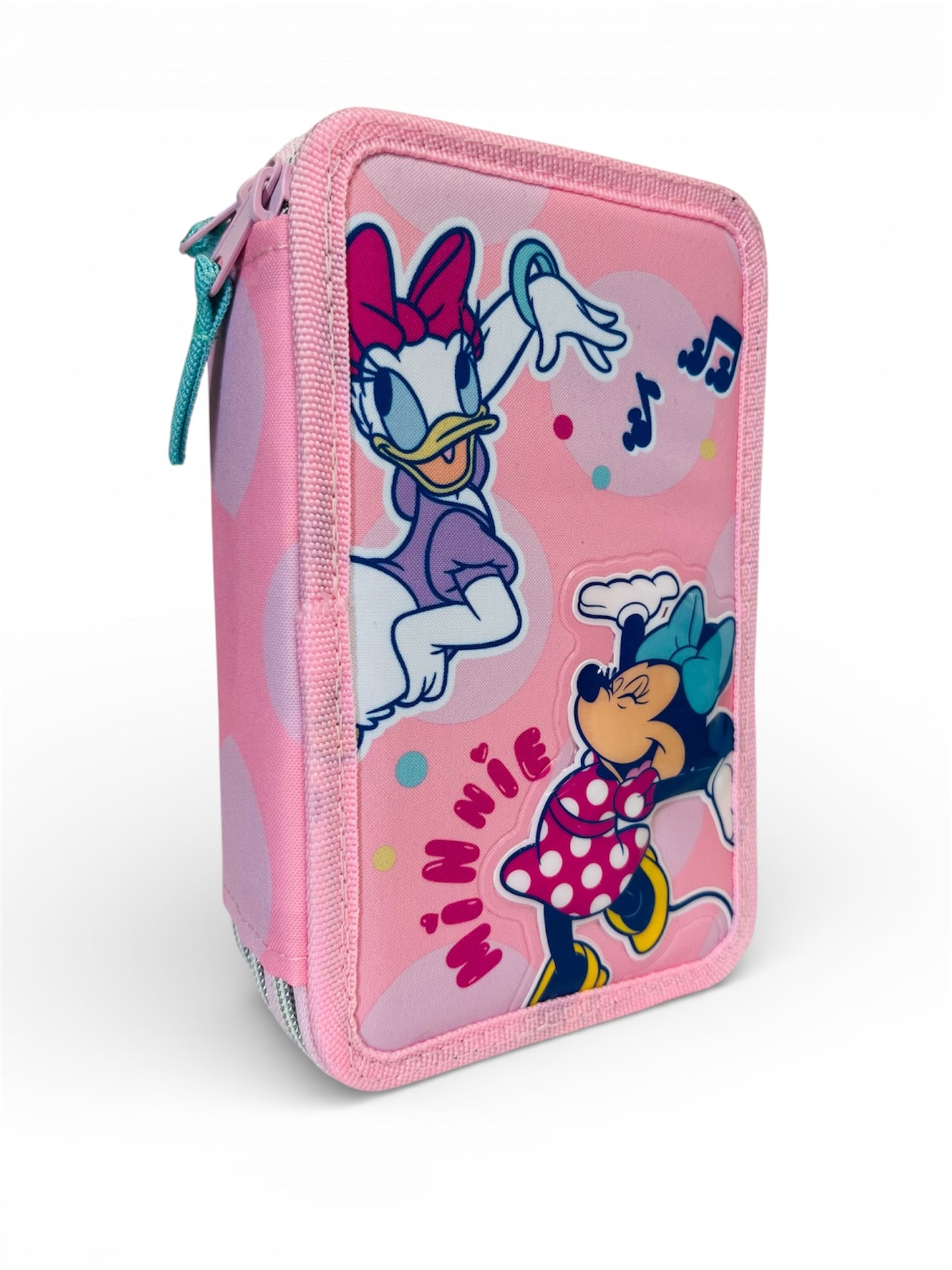 Astuccio 3 Zip Minnie – Astuccio Scuola Completo con Tre Scomparti