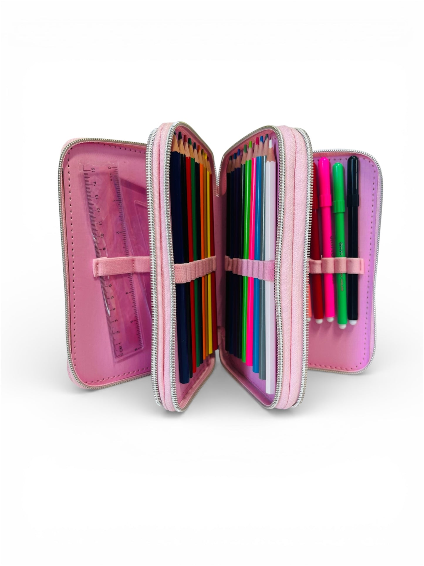 Astuccio 3 Zip Minnie – Astuccio Scuola Completo con Tre Scomparti