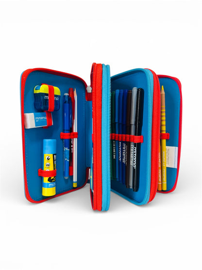 Astuccio 3 Zip Seven Animal – Astuccio Scuola a Tre Scomparti