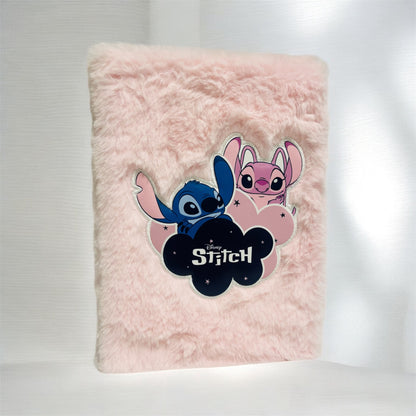 Taccuino Stitch con Copertina in Peluche – Quaderno Morbido Disney