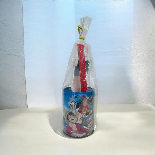 Set Portapenne in Metallo One Piece con Accessori – Set Cancelleria Completo Scuola